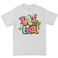 Dove Grey take it easy Premium Tee - MaliasSmallBusiness