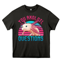 Asphalt you axolotl questions 80's retro sunset Heavy Core Tee - Jasminsmagicworld