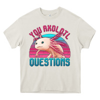 Cream you axolotl questions 80's retro sunset Heavy Core Tee - Jasminsmagicworld