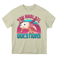Mossy you axolotl questions 80's retro sunset Heavy Core Tee - Jasminsmagicworld