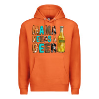 Carrot Mama Needs a Beer Premium Hoodie - CowCowDesign