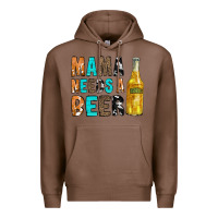 Chestnut Mama Needs a Beer Premium Hoodie - CowCowDesign