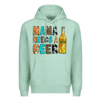 Seafoam Mama Needs a Beer Premium Hoodie - CowCowDesign