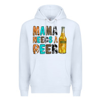 White Mama Needs a Beer Premium Hoodie - CowCowDesign