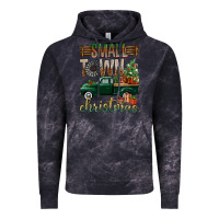 Cloud Black Small Town Christmas With Truck Vintage Hoodie - BundleAndBundleShop