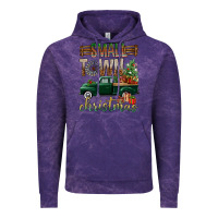 Cloud Purple Small Town Christmas With Truck Vintage Hoodie - BundleAndBundleShop