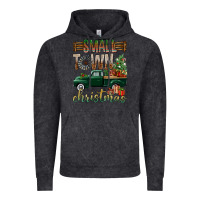 Vintage Black Small Town Christmas With Truck Vintage Hoodie - BundleAndBundleShop