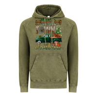 Vintage Olive Small Town Christmas With Truck Vintage Hoodie - BundleAndBundleShop