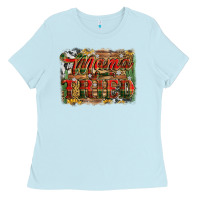 Baby Blue mama tried christmas Ladies Tee - Jasminsmagicworld
