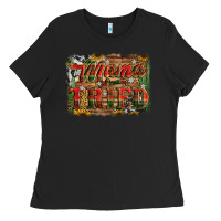 Black mama tried christmas Ladies Tee - Jasminsmagicworld