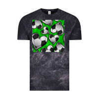 Cloud Black soccer hearts seamless pattern Vintage Tee - BundleAndBundleShop