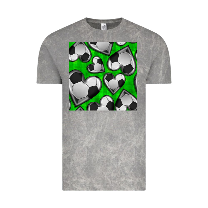 Soccer Hearts Seamless Pattern Vintage Tee by BundleAndBundleShop | Teevron