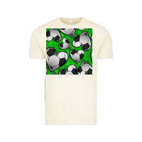 Vintage Arctic soccer hearts seamless pattern Vintage Tee - BundleAndBundleShop