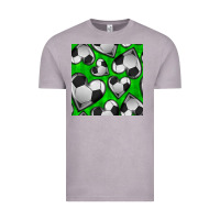 Vintage Zinc soccer hearts seamless pattern Vintage Tee - BundleAndBundleShop