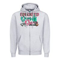 Heather Grey educated drug dealer nurse life Zipper Hoodie - CowGirlArtShop