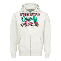 Oatmeal Heather educated drug dealer nurse life Zipper Hoodie - CowGirlArtShop
