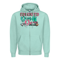 Seafoam educated drug dealer nurse life Zipper Hoodie - CowGirlArtShop
