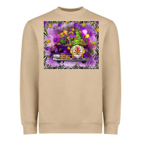 Mushroom Mardi Gras gnome on the truck Heavyweight Sweatshirt - NancyCooperArtShop