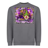 Storm Mardi Gras gnome on the truck Heavyweight Sweatshirt - NancyCooperArtShop