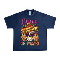 Navy cinco de mayo Urban Heavy Tee - LillyAllenDesigns