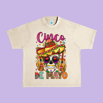 Cinco De Mayo Urban Heavy Tee Designed By Lillyallendesigns