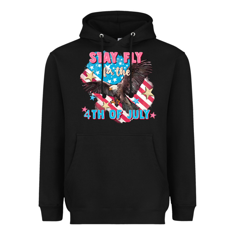 Stay Fly For The 4th Of July Heavyweight Hoodie by FaDigitalArtStudio | Teevron