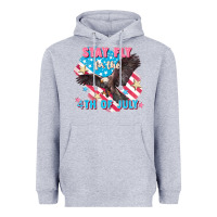 Heather Grey Stay fly for the 4th of July Heavyweight Hoodie - FaDigitalArtStudio