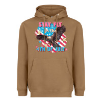 Toasted Coconut Stay fly for the 4th of July Heavyweight Hoodie - FaDigitalArtStudio