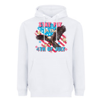 White Stay fly for the 4th of July Heavyweight Hoodie - FaDigitalArtStudio