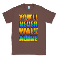 Chestnut Lgbtq You'll Never Walk Alone With Peace Classic Tee - BundleAndBundleShop