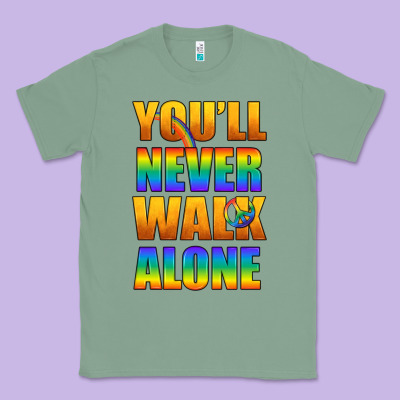 Lgbtq You'll Never Walk Alone With Peace Classic Tee Designed By Bundleandbundleshop