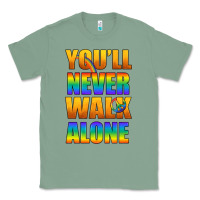 Sage Lgbtq You'll Never Walk Alone With Peace Classic Tee - BundleAndBundleShop