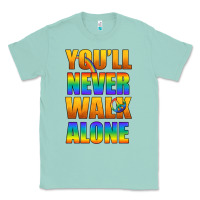 Seafoam Lgbtq You'll Never Walk Alone With Peace Classic Tee - BundleAndBundleShop