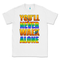 White Lgbtq You'll Never Walk Alone With Peace Classic Tee - BundleAndBundleShop