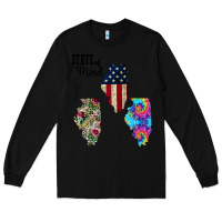 Black Im in a Fishing State of Mind Illinois Long Sleeve Tee - Bettercallsaul