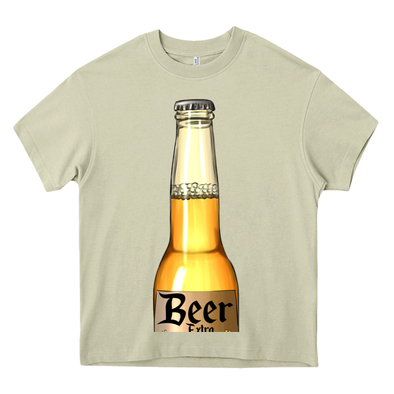 Yellow Beer Bottle Heavy Core Tee by AdoDesignShop | Teevron