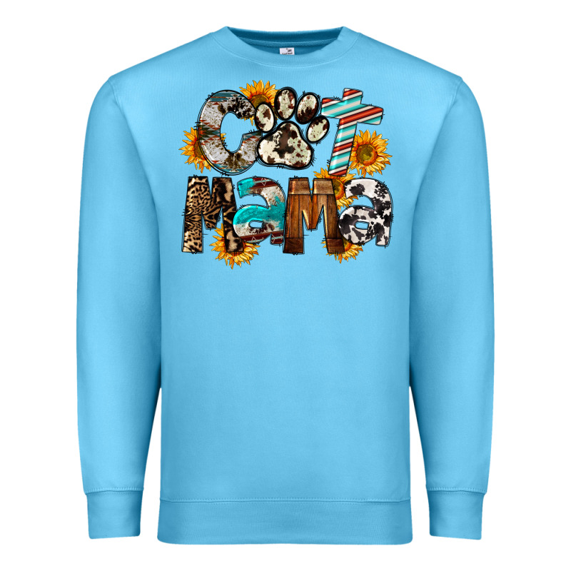 Western Cat Mama Mother's Day Premium Sweatshirt by FaDigitalArtStudio | Teevron