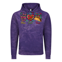Cloud Purple Peace Love Tacos Vintage Hoodie - BundleAndBundleShop