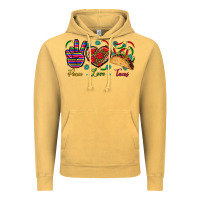 Vintage Mustard Peace Love Tacos Vintage Hoodie - BundleAndBundleShop