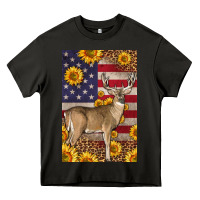 Asphalt Western American Deer Heavy Core Tee - LillyAllenDesigns