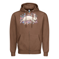 Chestnut Easter Bunny leopard Easter Day Zipper Hoodie - HowdyJamesFarm