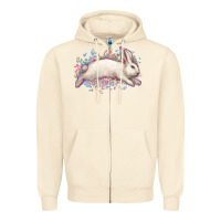 Sandshell Easter Bunny leopard Easter Day Zipper Hoodie - HowdyJamesFarm