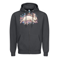 Smoke Easter Bunny leopard Easter Day Zipper Hoodie - HowdyJamesFarm