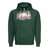 Sports Green Easter Bunny leopard Easter Day Zipper Hoodie - HowdyJamesFarm