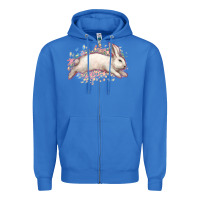 True Royal Easter Bunny leopard Easter Day Zipper Hoodie - HowdyJamesFarm