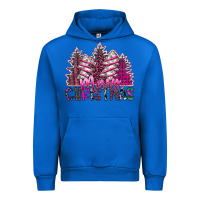 Cobalt Merry Christmas pink  trees Urban Hoodie - CowhideDigitalArt