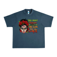 Midnight Navy the most chingona thing you can be is yourself sug Urban Heavy Tee - LillyAllenDesigns