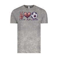 Cloud Rock peace love soccer Vintage Tee - JahusDesignShop