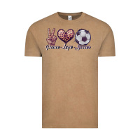 Peace Love Soccer Vintage Tee | Teevron