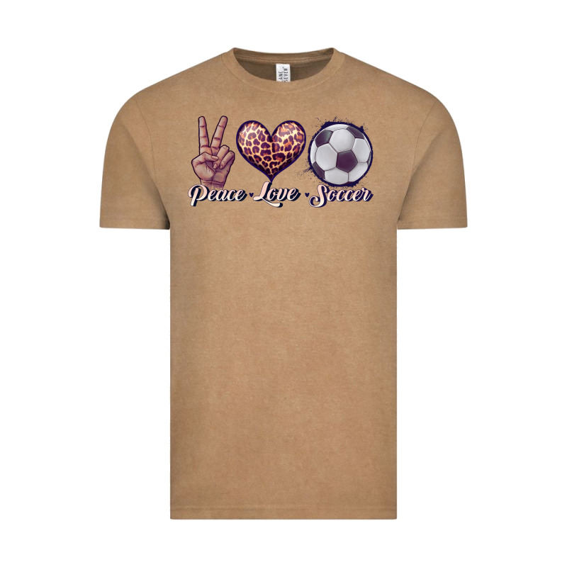 Peace Love Soccer Vintage Tee by JahusDesignShop | Teevron